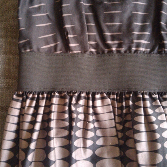 NWOT Black & Gray Circle Pattern Skater Dress - Picture 8 of 12